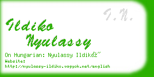 ildiko nyulassy business card